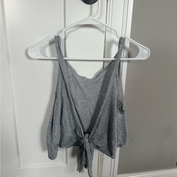 Lululemon Athletica Gray Crop Top - Picture 2 of 2
